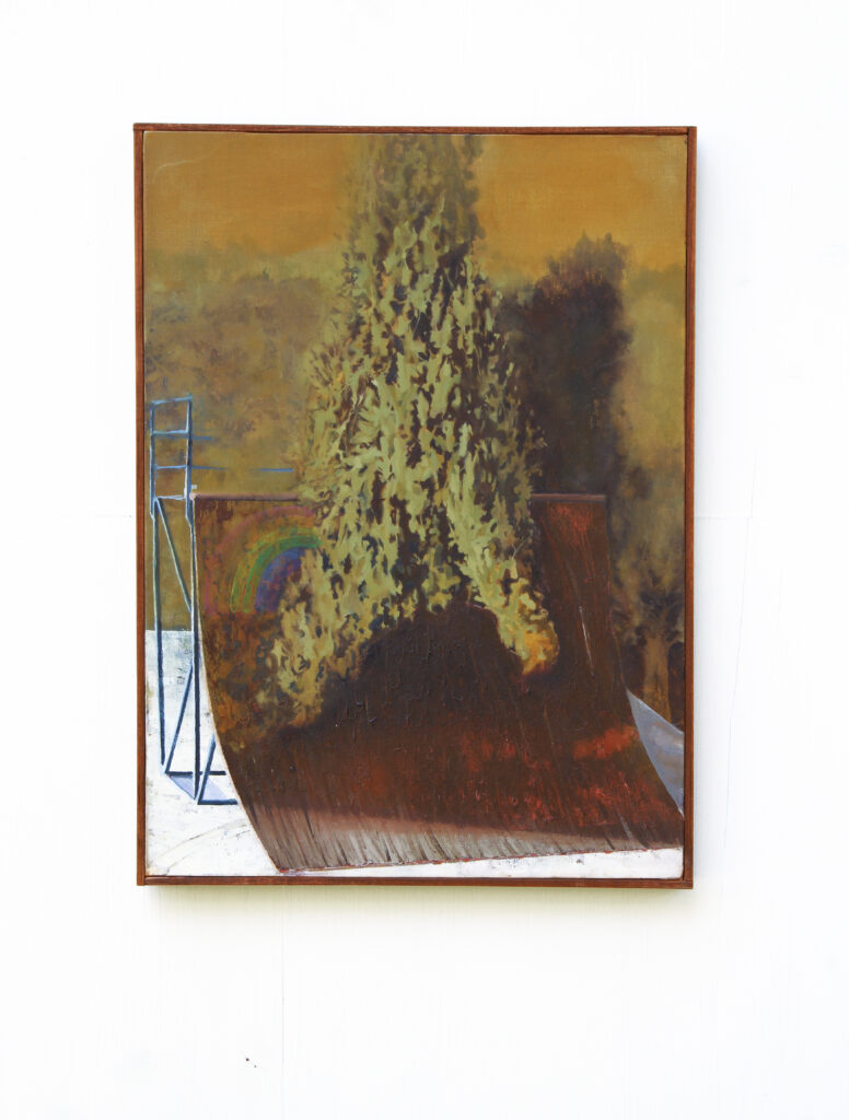 Eden (2020), oil on canvas in artist frame, 44 x 32 cm - Cosimo Casoni - courtesy of the artist