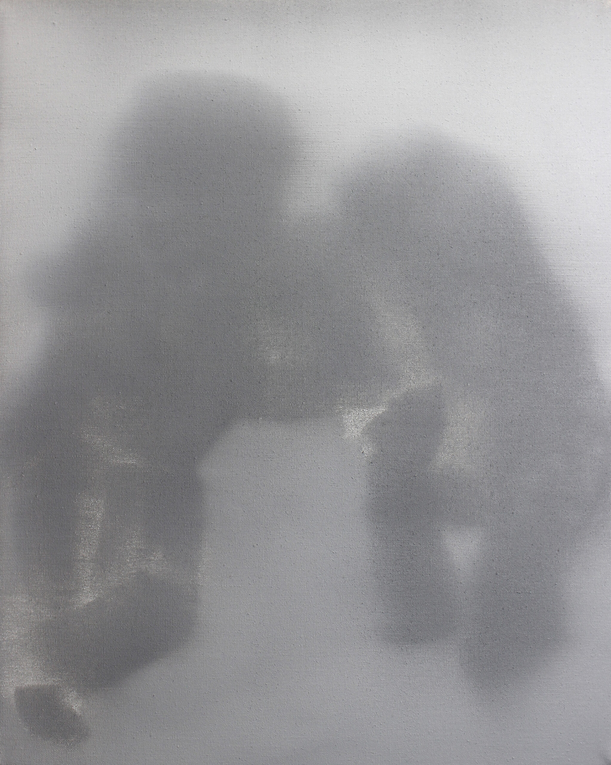 Ettore Pinelli - Supremacy (grey) 2018 olio su tela 30x24 cm Courtesy l'artista